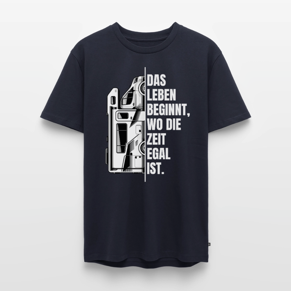 Camping ist Zeitlos - Herren Camping T-Shirt - Wohnmobil - Navy