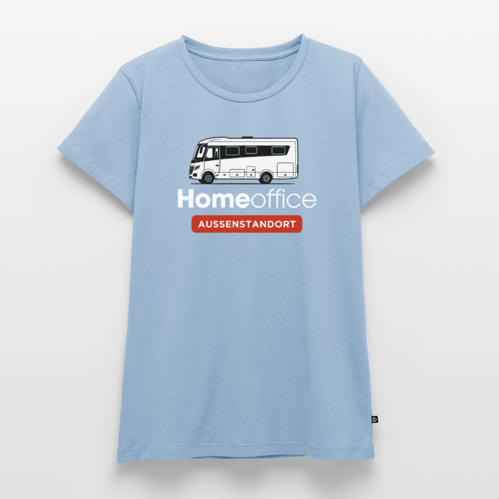 Vollintegriert Homeoffice - Damen Camping T-Shirt - Hellblau