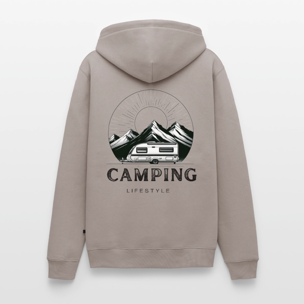 Camping Lifestyle - Herren Camping Hoodie - Taupe
