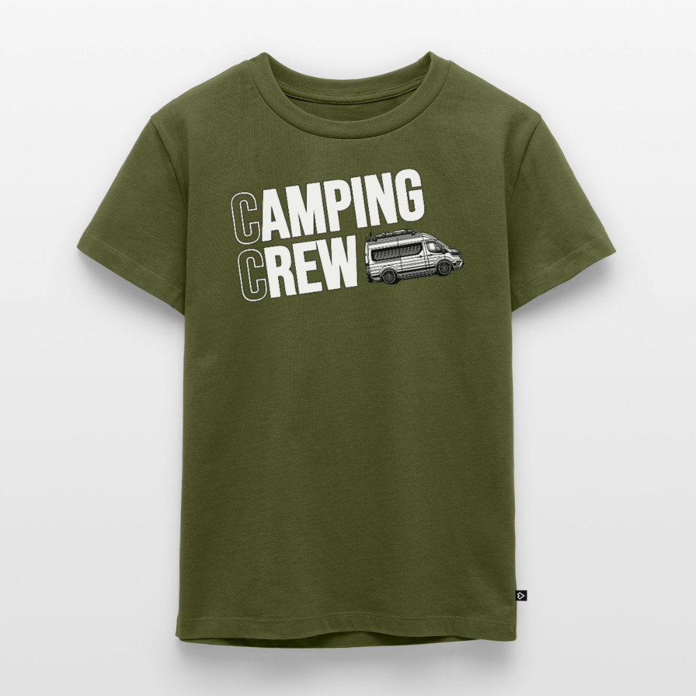 Vanlife Camping Crew - Kinder Camping T-Shirt - Khaki
