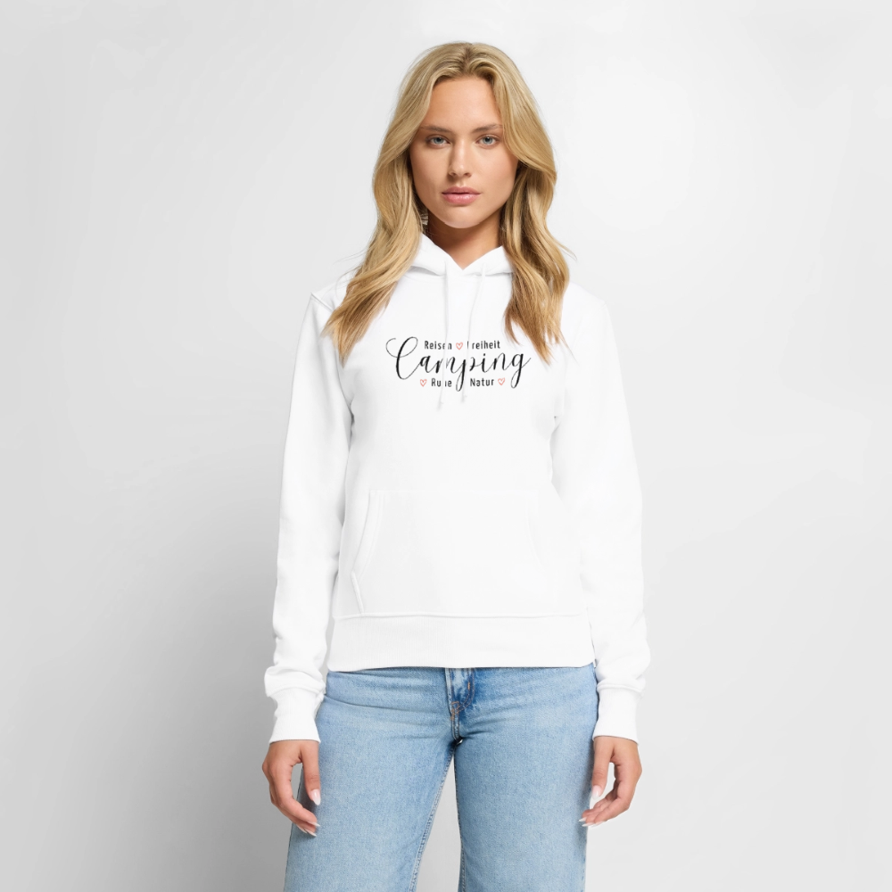 SPOD - Camping Werte - Damen Camping Hoodie - Weiß