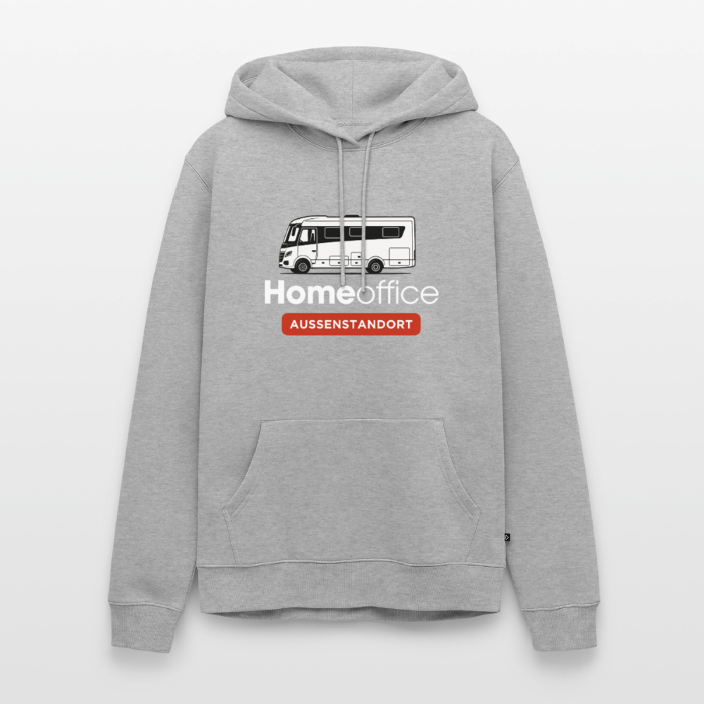 Vollintegriert Homeoffice - Herren Camping Hoodie - Grau meliert