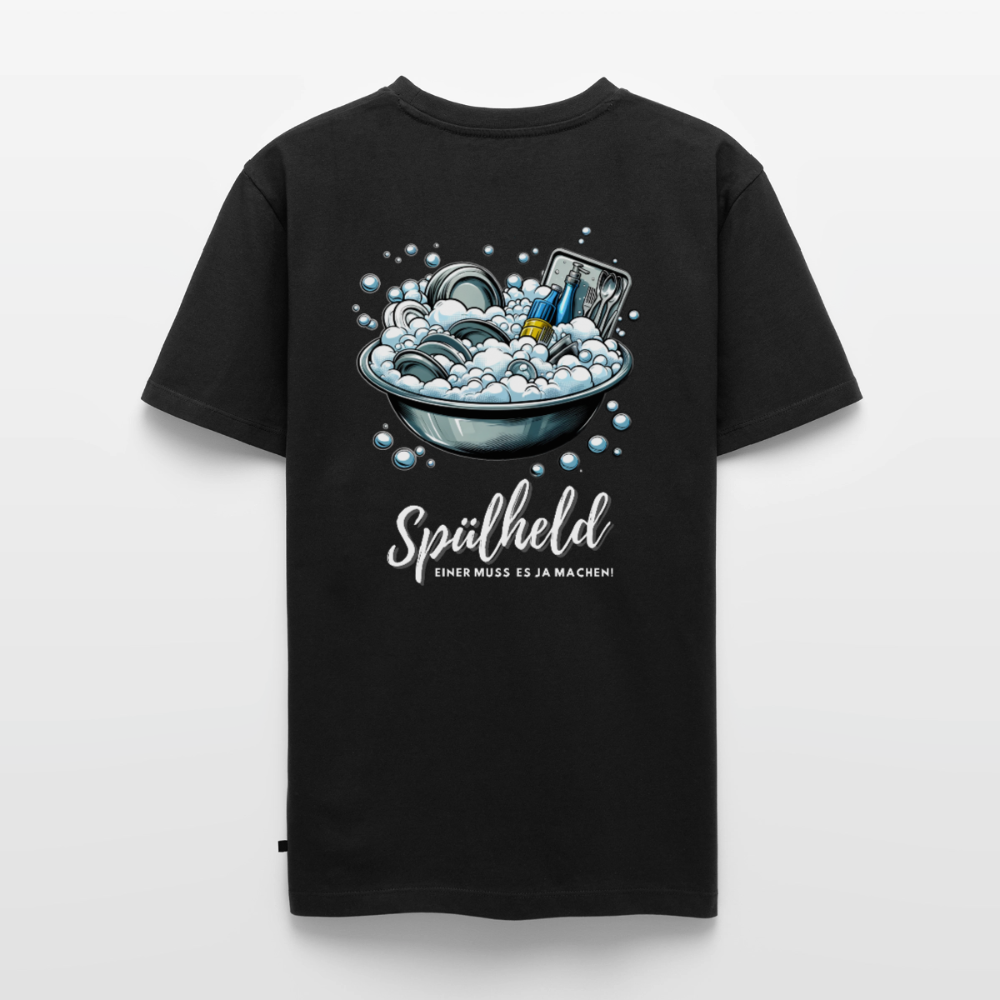 Camping Spülheld - Herren Camping T-Shirt - Schwarz