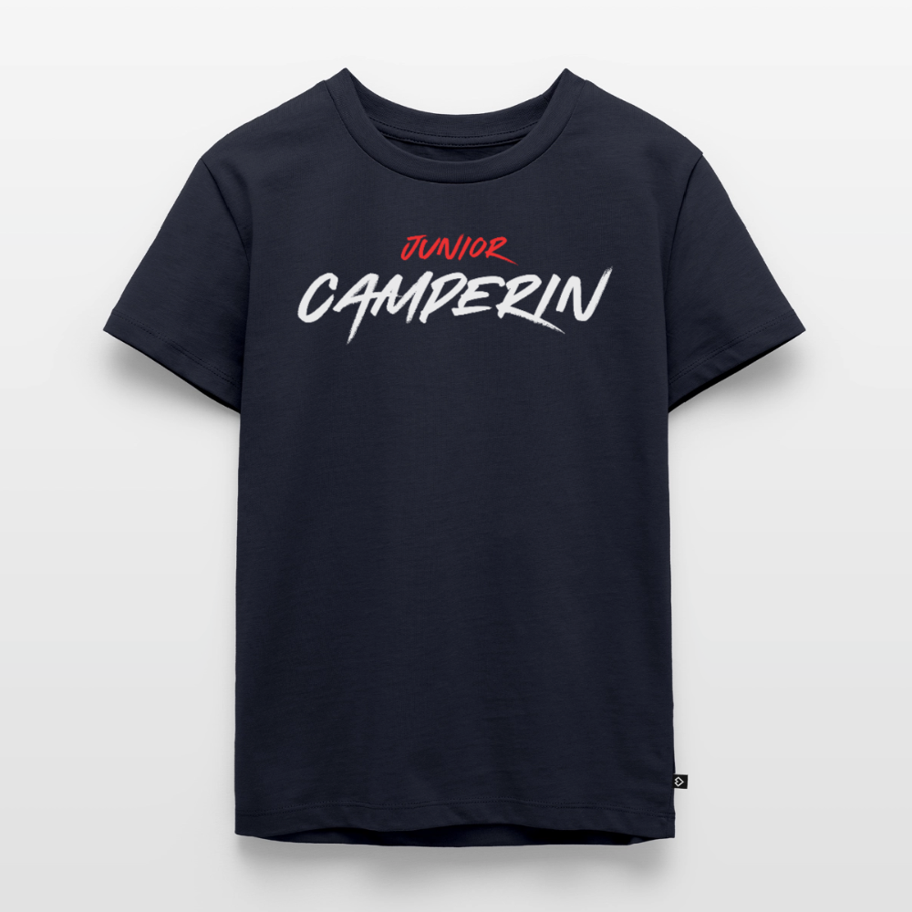 Junior Camperin - Kinder Camping T-Shirt - Navy