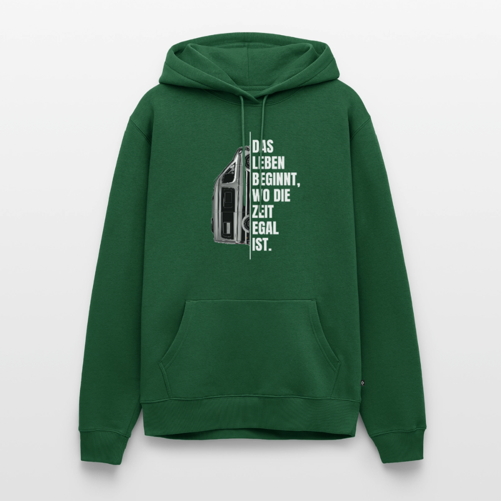 Camping ist Zeitlos - Herren Camping Hoodie - Vanlife - Flaschengrün
