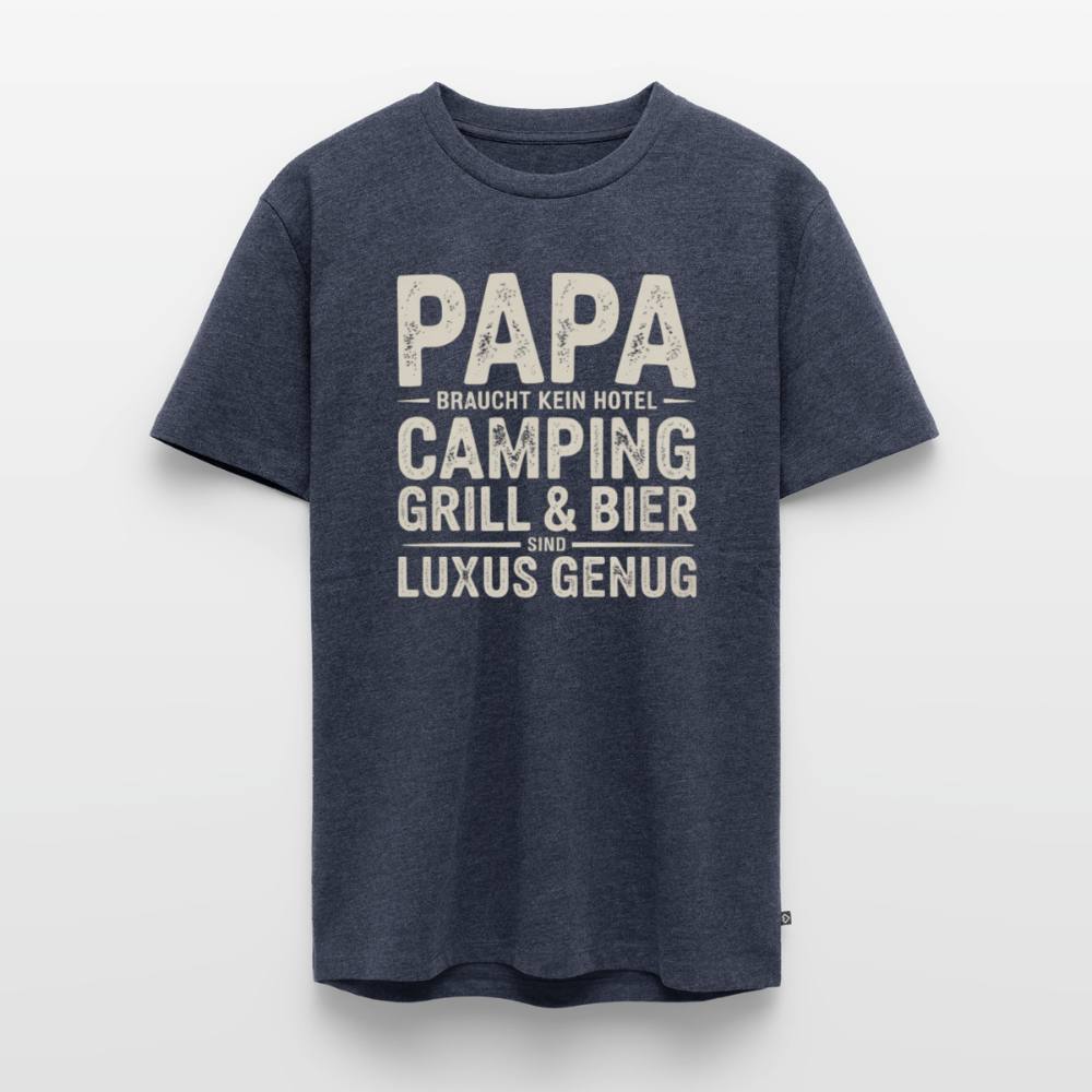 Väter sind Helden - Herren Camping T-Shirt - Jeansblau
