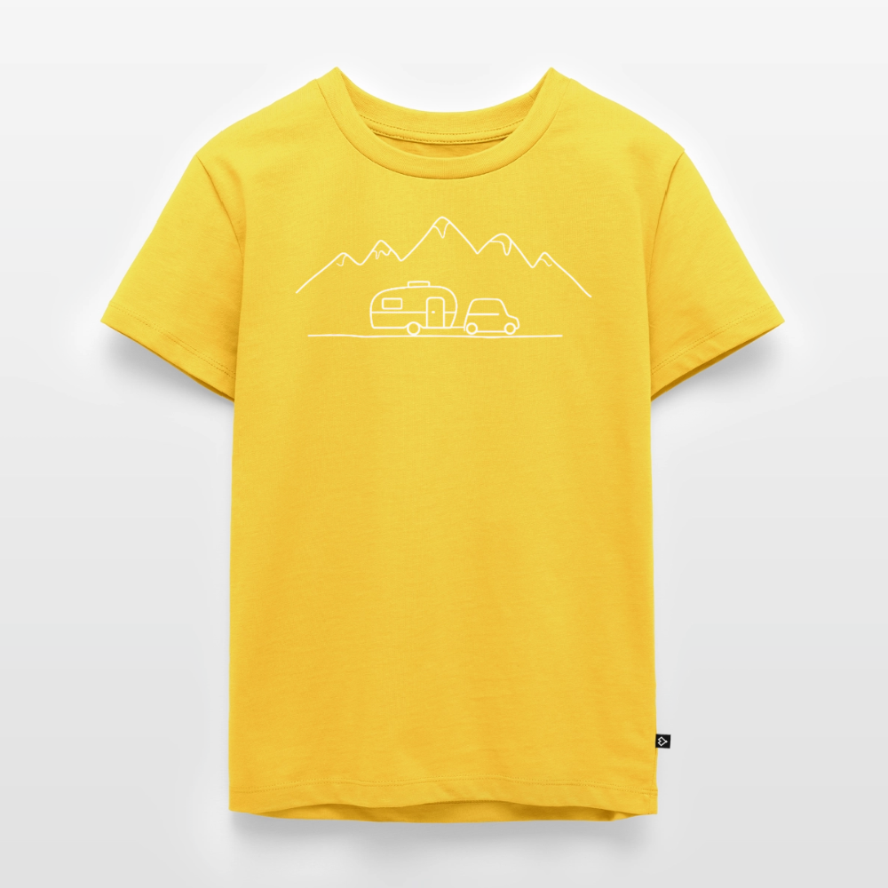Keep it Simple - Kinder Camping T-Shirt - Sonnengelb