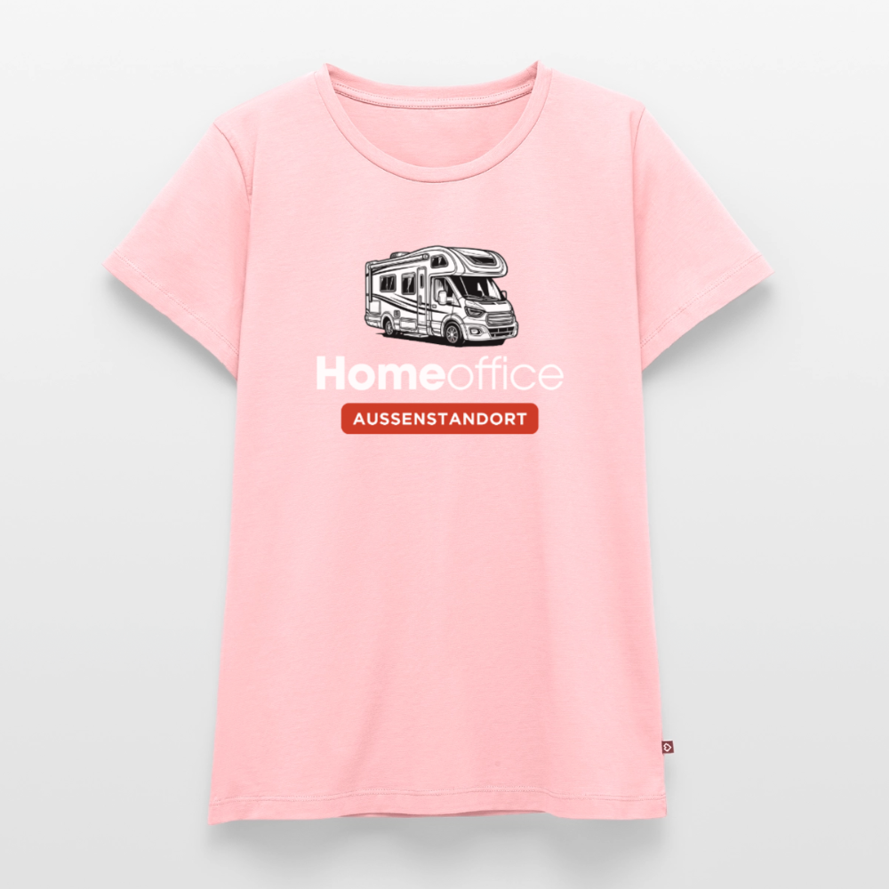 Wohnmobil Homeoffice - Damen Camping T-Shirt - Rosa