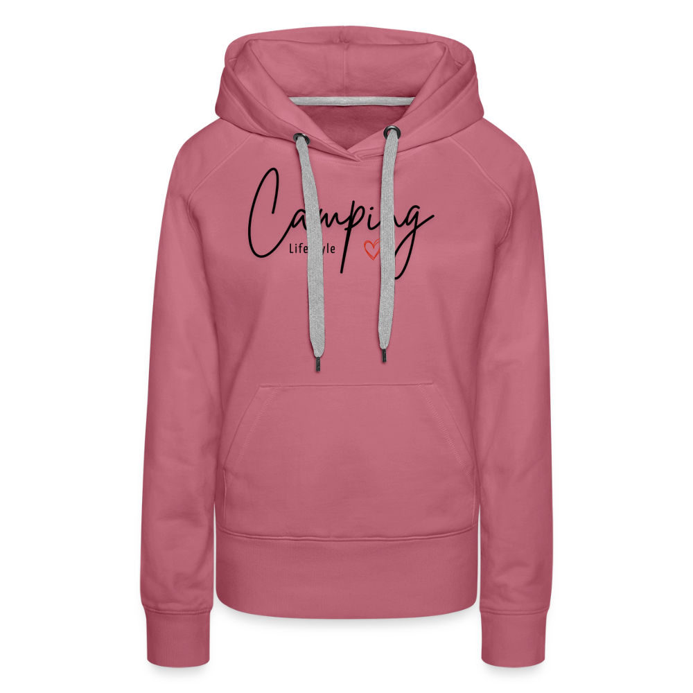 Camping Lifestyle Liebe - Damen Camping Hoodie - Malve