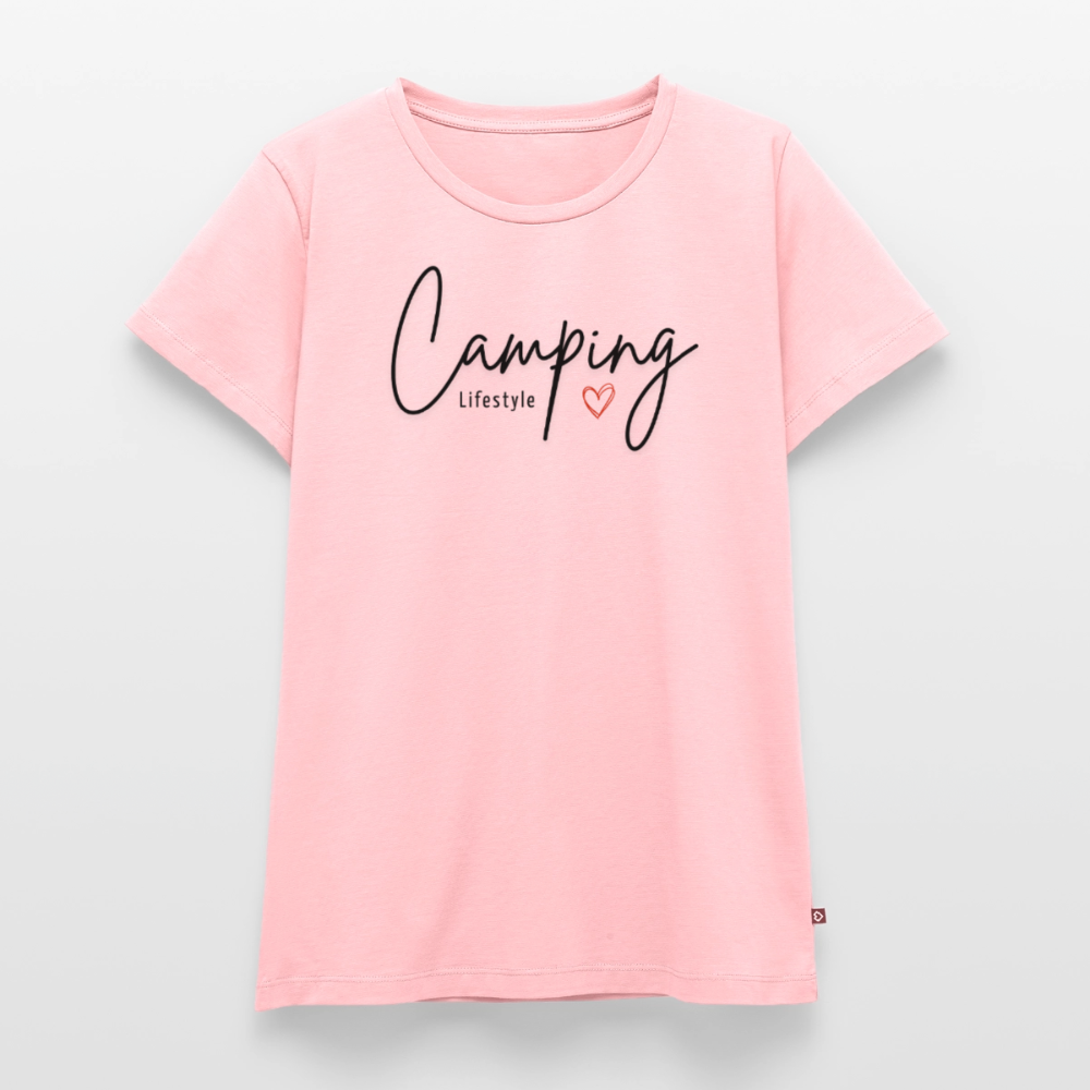 Camping Lifestyle Liebe - Damen Camping T-Shirt - Rosa