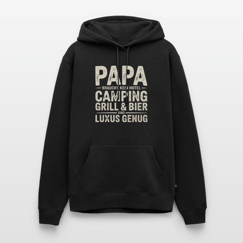 Väter sind Helden - Herren Camping Hoodie - Schwarz