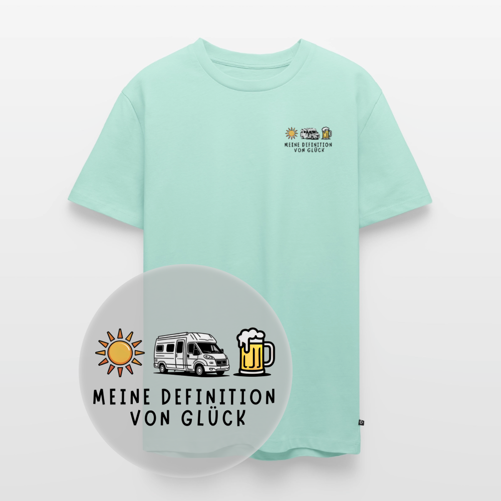 Definition von Glück - Herren Camping T-Shirt - Van