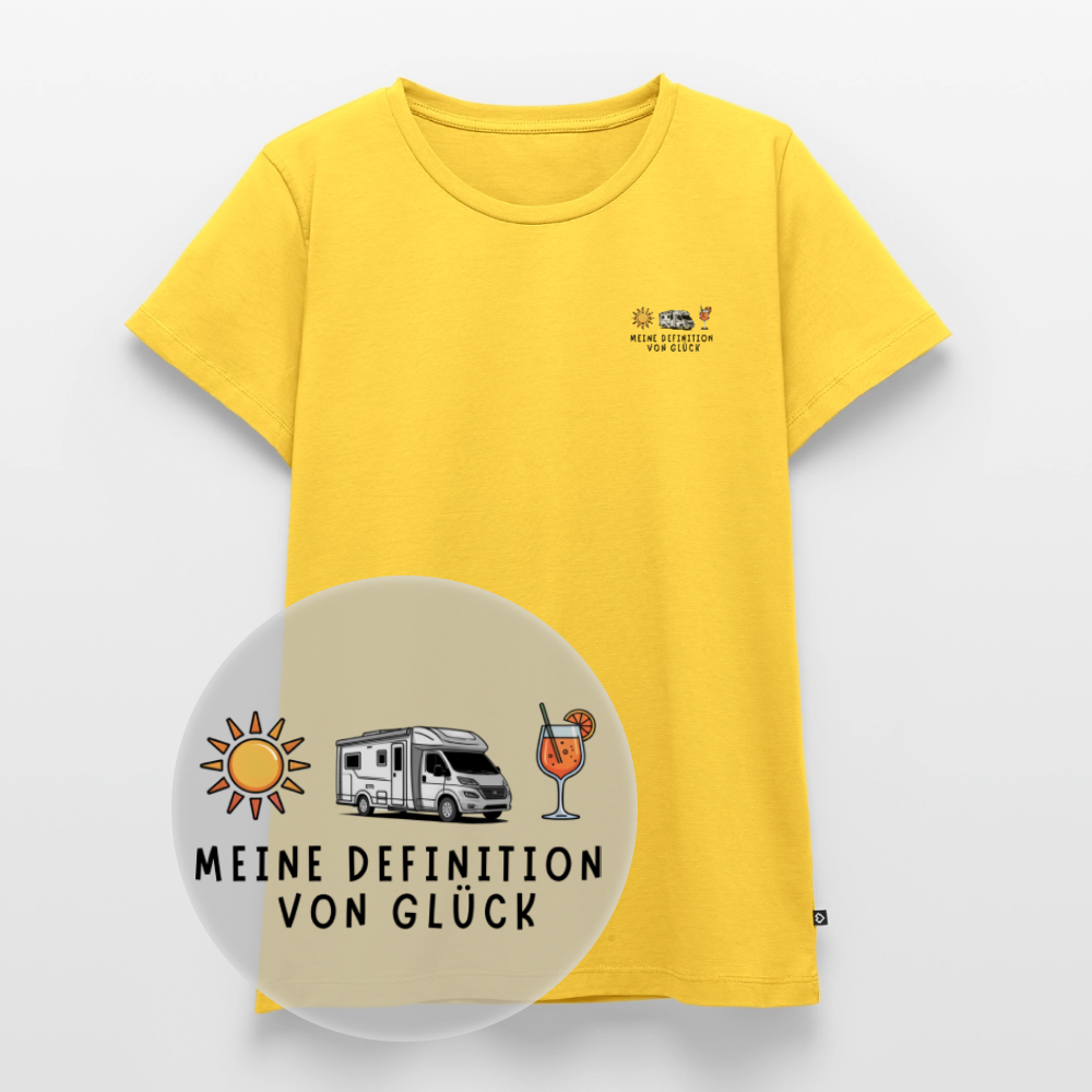 Definition von Glück - Damen Camping T-Shirt - Wohnmobil