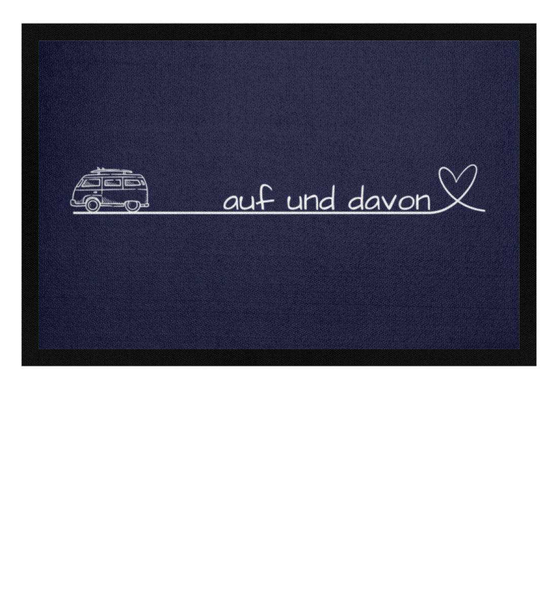 Auf und Davon - Bulli - Camping Fußmatte - LazyDonkeyDesign