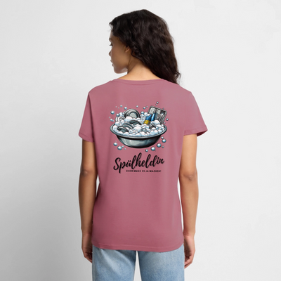 Spülheldin - Damen Camping T-Shirt - Mauve
