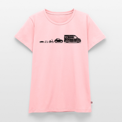 Evolution Vanlife - Damen Camping T-Shirt - Rosa