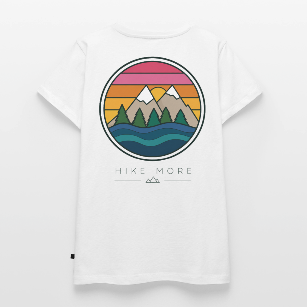 Hike more - Damen Outdoor T-Shirt - Weiß