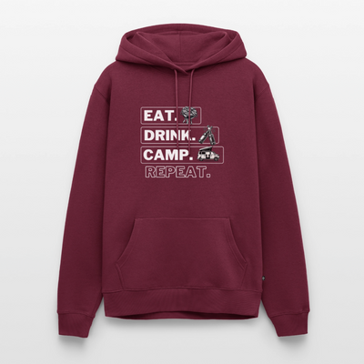 Eat Drink Camp - Herren Camping Hoodie - Bulli - Burgunderrot