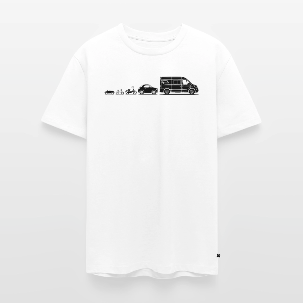 Evolution Vanlife - Herren Camping T-Shirt - Weiß