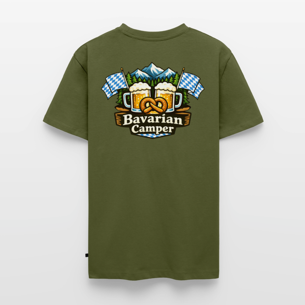 Bavarian Camper - Herren Camping T-Shirt - Khaki