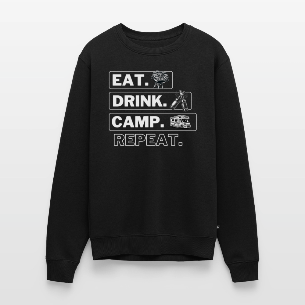 Camping Kreislauf - Herren Camping Sweatshirt - Wohnmobil - Schwarz
