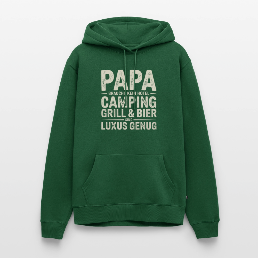 Väter sind Helden - Herren Camping Hoodie - Flaschengrün