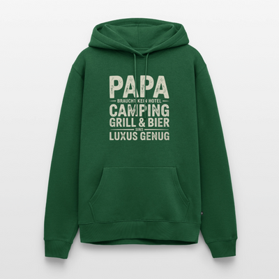 Väter sind Helden - Herren Camping Hoodie - Flaschengrün