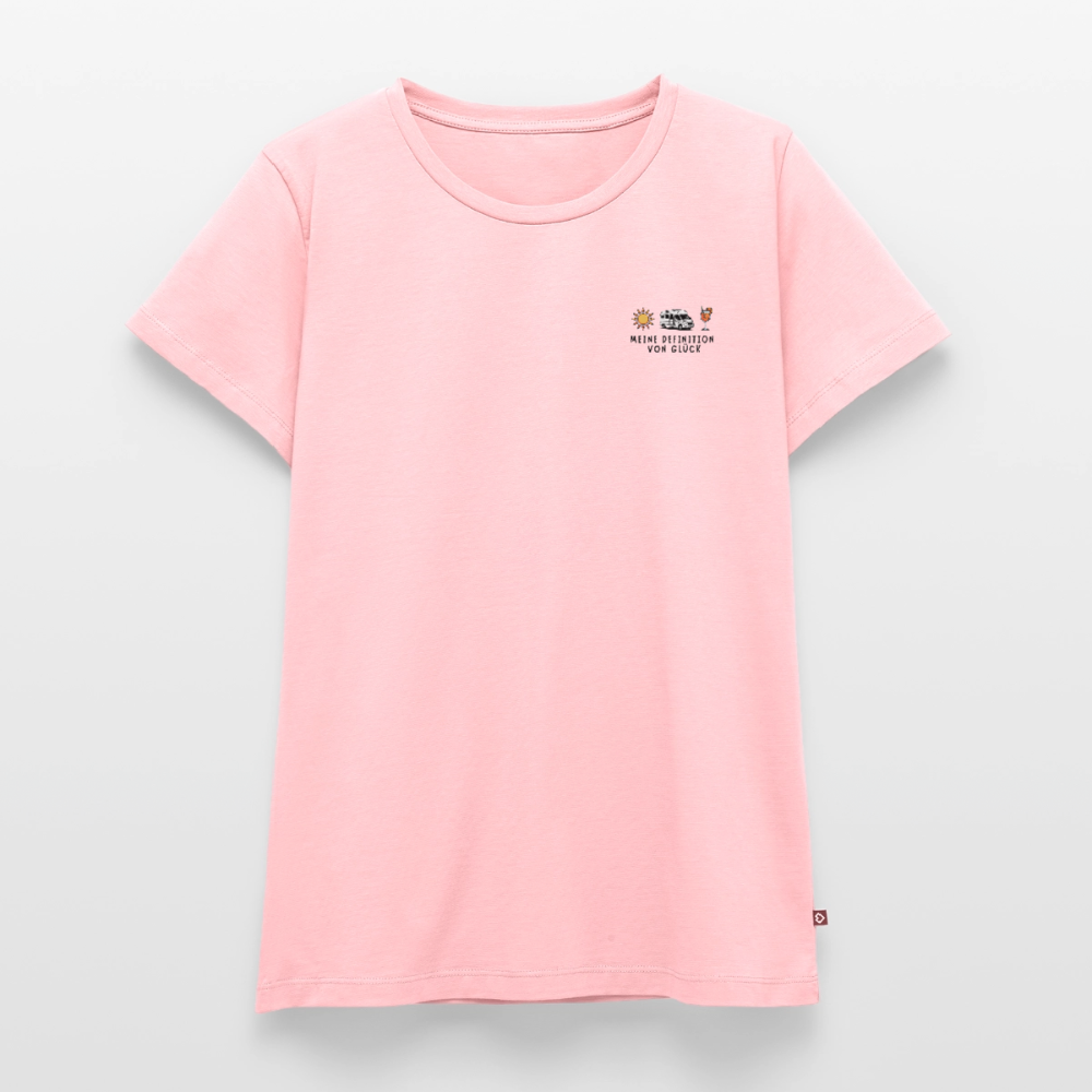 Definition von Glück - Damen Camping T-Shirt - Van - Rosa