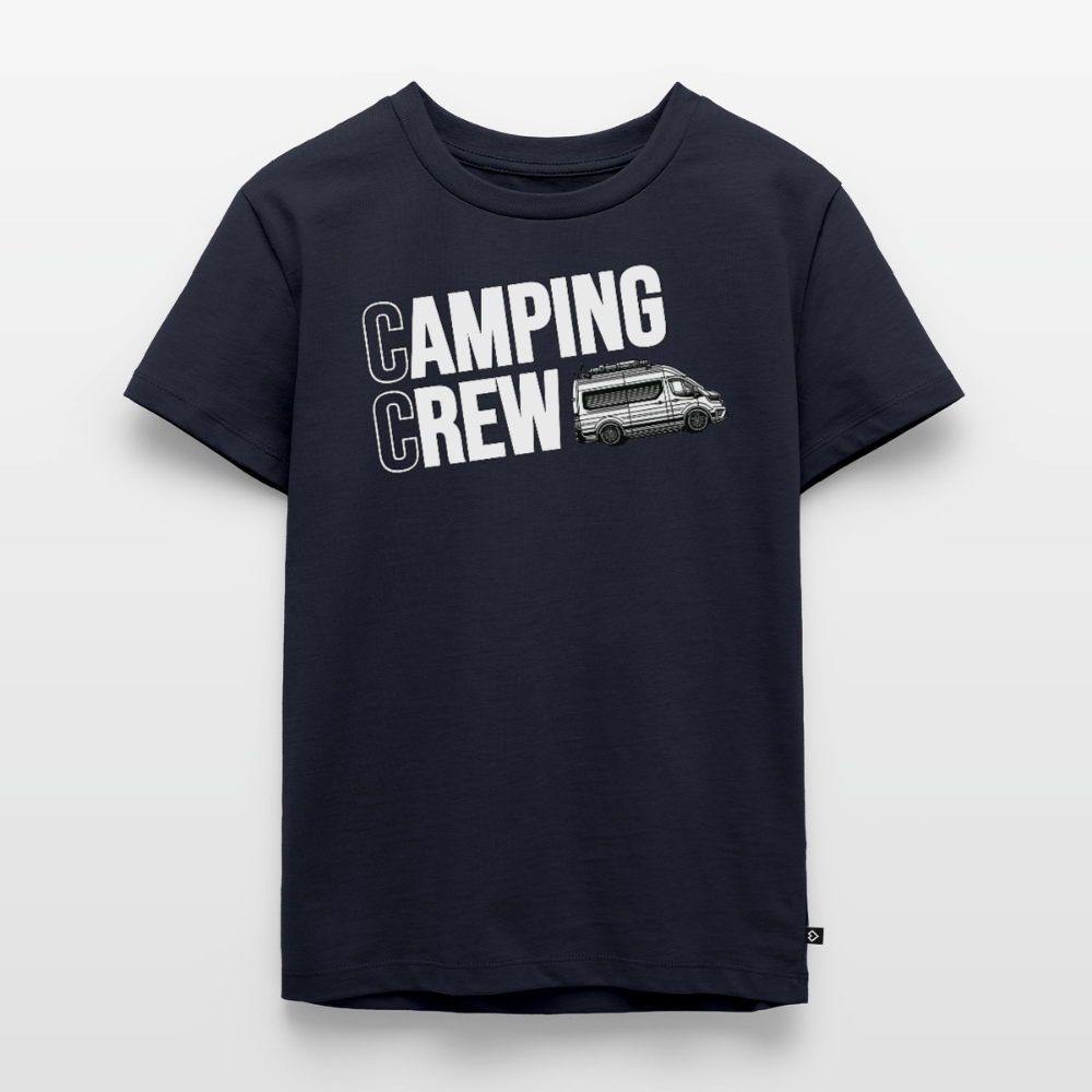 Vanlife Camping Crew - Kinder Camping T-Shirt - Navy
