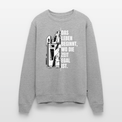 Camping ist Zeitlos - Herren Camping Sweatshirt - Vanlife - Grau meliert