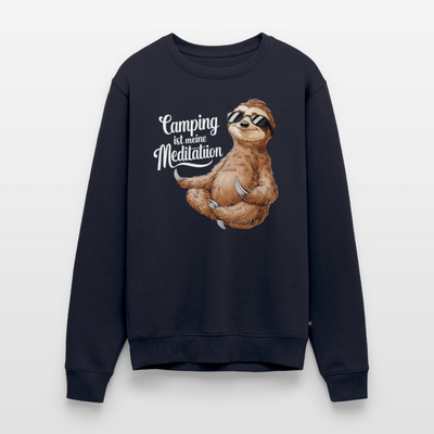 Camping ist Meditation - Herren Camping Sweatshirt - Navy