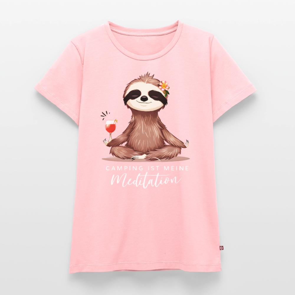 Meditation - Damen Camping T-Shirt - Rosa