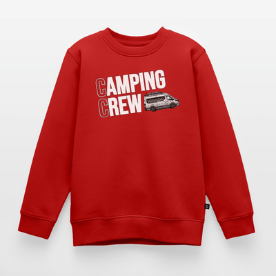 Vanlife Camping Crew - Kinder Camping Sweatshirt - Rot