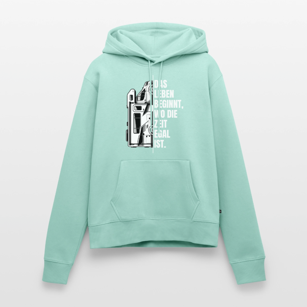 SPOD - Camping ist Zeitlos - Damen Camping Hoodie - Wohnmobil - Mint 
