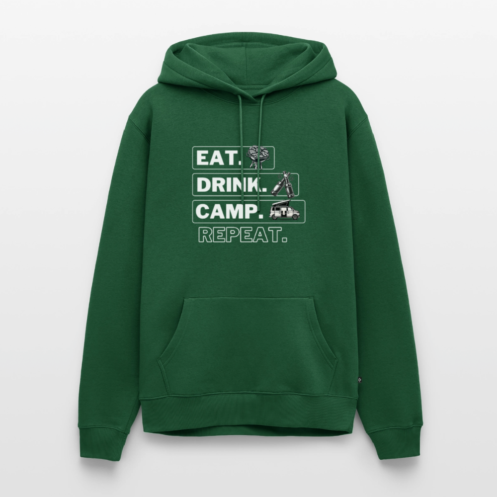 Eat Drink Camp - Herren Camping Hoodie - Bulli - Flaschengrün