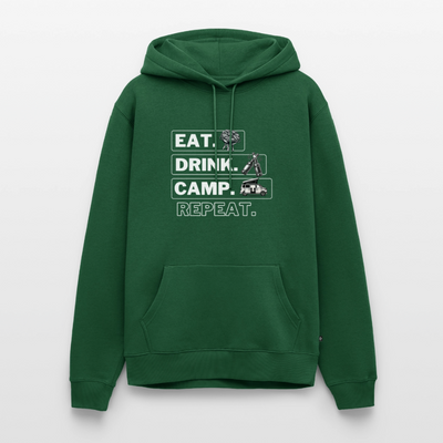 Eat Drink Camp - Herren Camping Hoodie - Bulli - Flaschengrün
