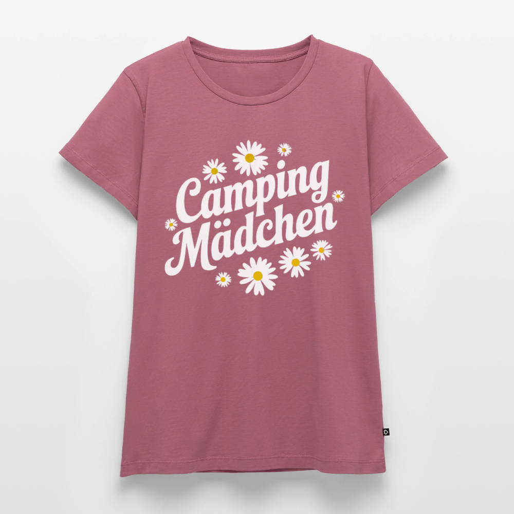 Camping Mädchen - Damen Camping T-Shirt - Mauve