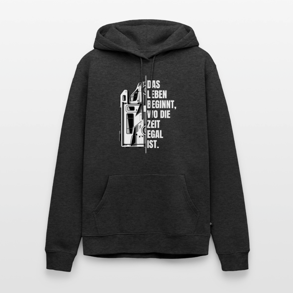 Camping ist Zeitlos - Herren Camping Hoodie - Wohnmobil - Anthrazit meliert