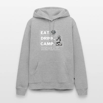Eat Drink Camp - Herren Camping Hoodie - Bulli - Grau meliert