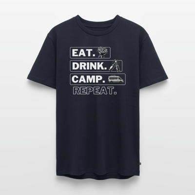 Eat Drink Camp - Herren Camping T-Shirt - Vanlife - Navy