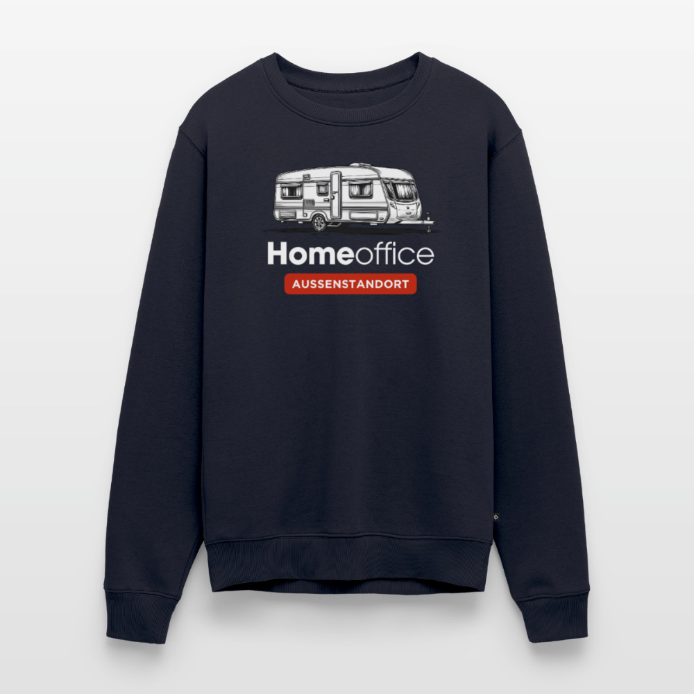 Wohnwagen Homeoffice - Herren Camping Sweatshirt - Navy