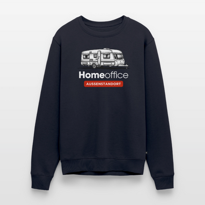 Wohnwagen Homeoffice - Herren Camping Sweatshirt - Navy