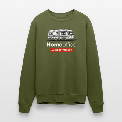 Wohnwagen Homeoffice - Herren Camping Sweatshirt - Khaki