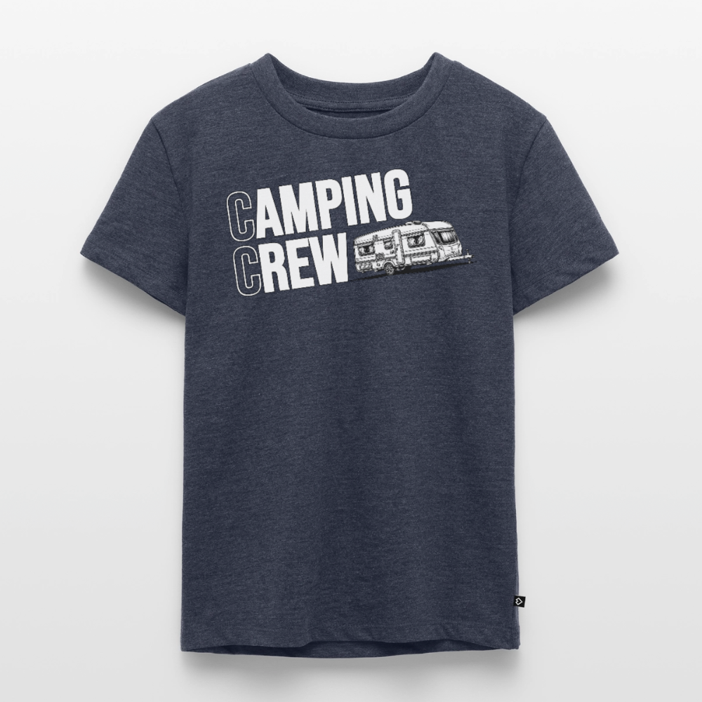 Wohnwagen Camping Crew - Kinder Camping T-Shirt - Jeansblau 
