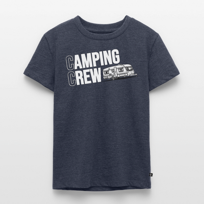 Wohnwagen Camping Crew - Kinder Camping T-Shirt - Jeansblau 