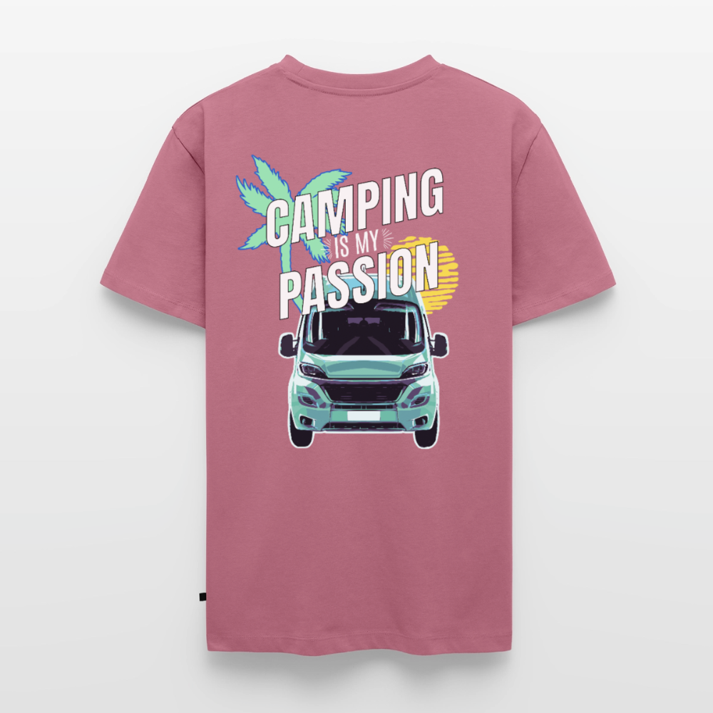 Camping Passion - Herren Camping T-Shirt - Mauve