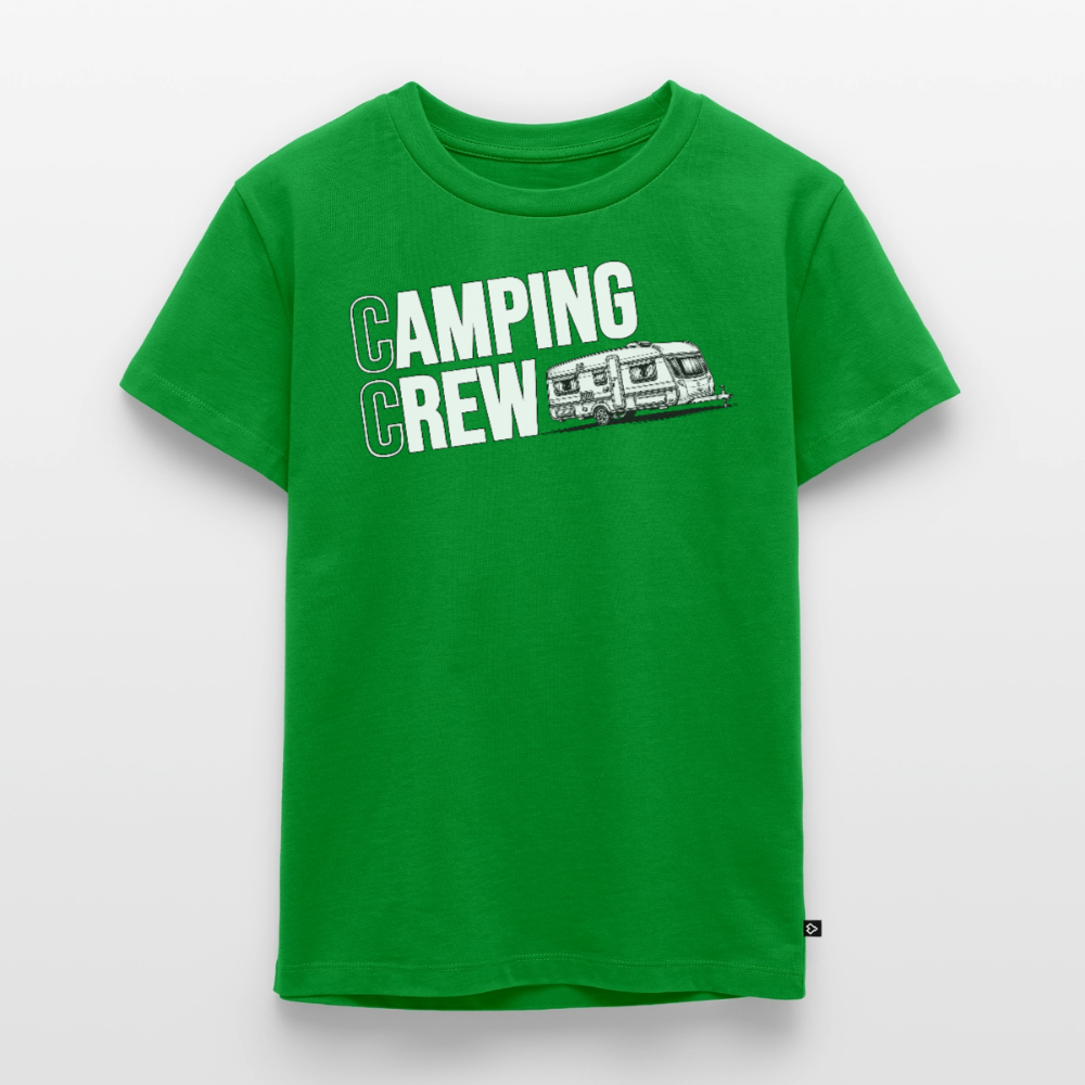 Wohnwagen Camping Crew - Kinder Camping T-Shirt - Grün