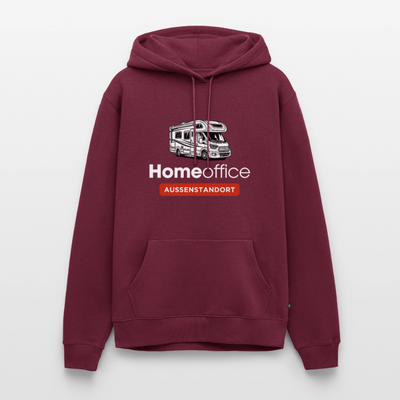 Wohnmobil Homeoffice - Herren Camping Hoodie - Burgunderrot