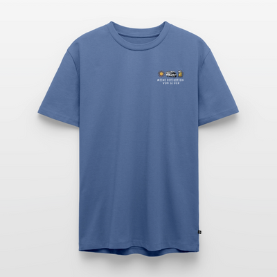 Definition von Glück - Herren Camping T-Shirt - Wohnmobil - Taubenblau
