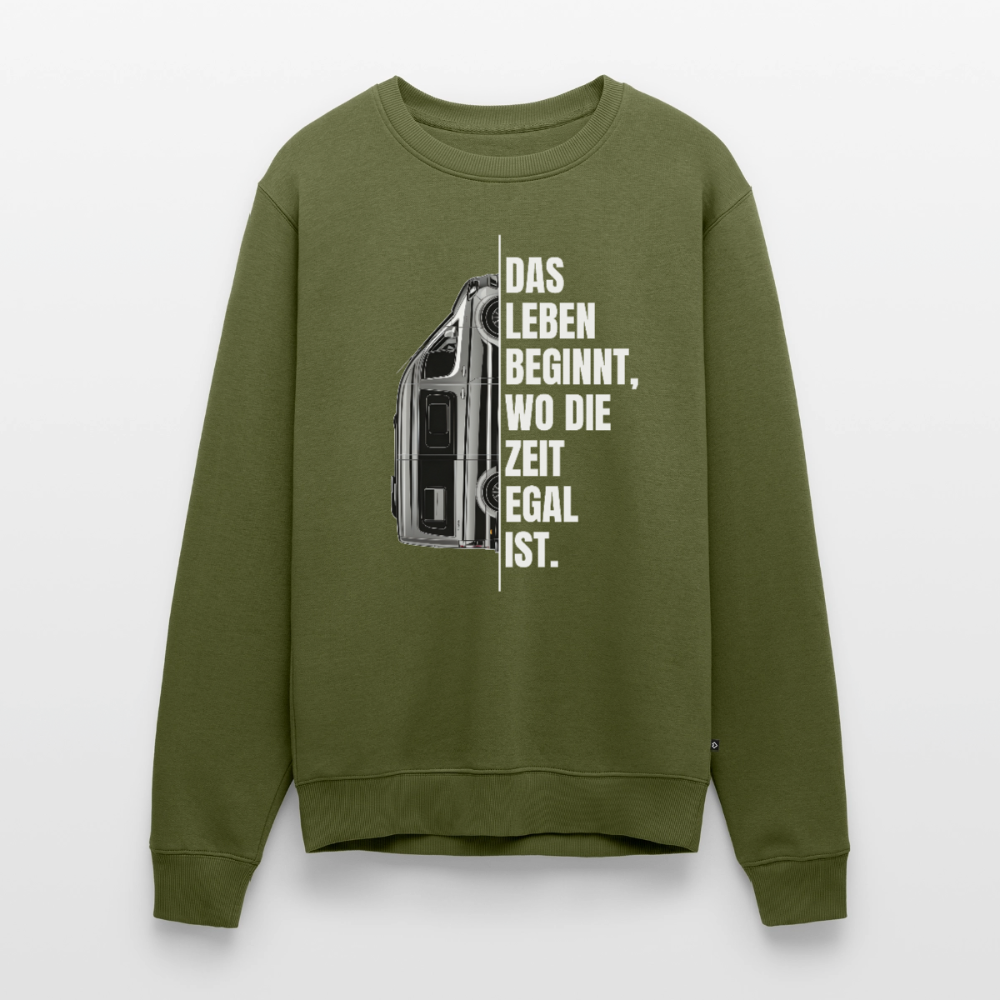 Camping ist Zeitlos - Herren Camping Sweatshirt - Vanlife - Khaki